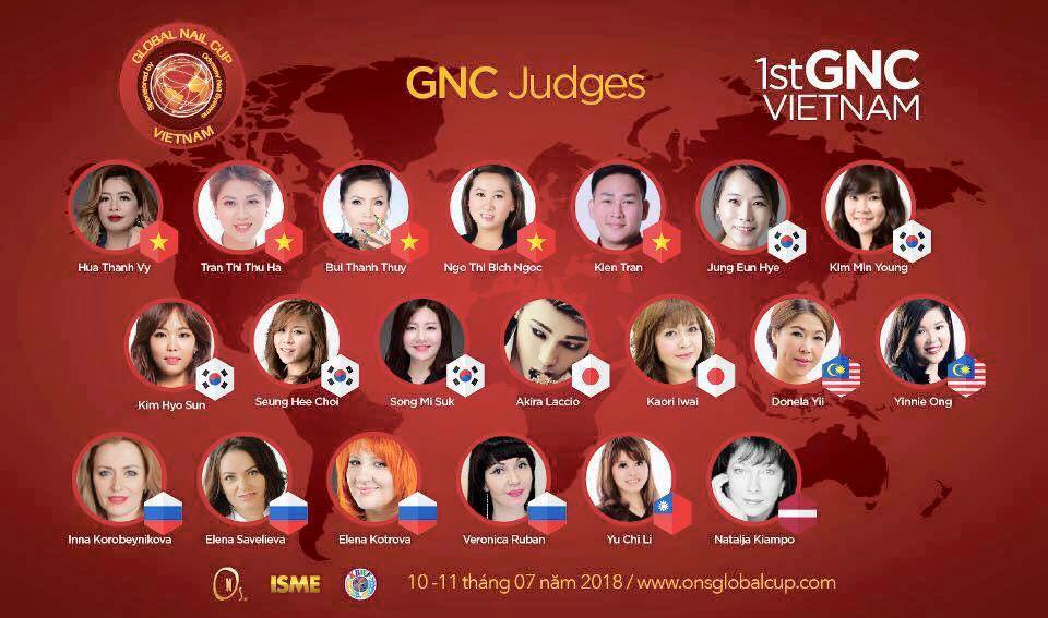 Giám khảo cuộc thi global nail cup 2018