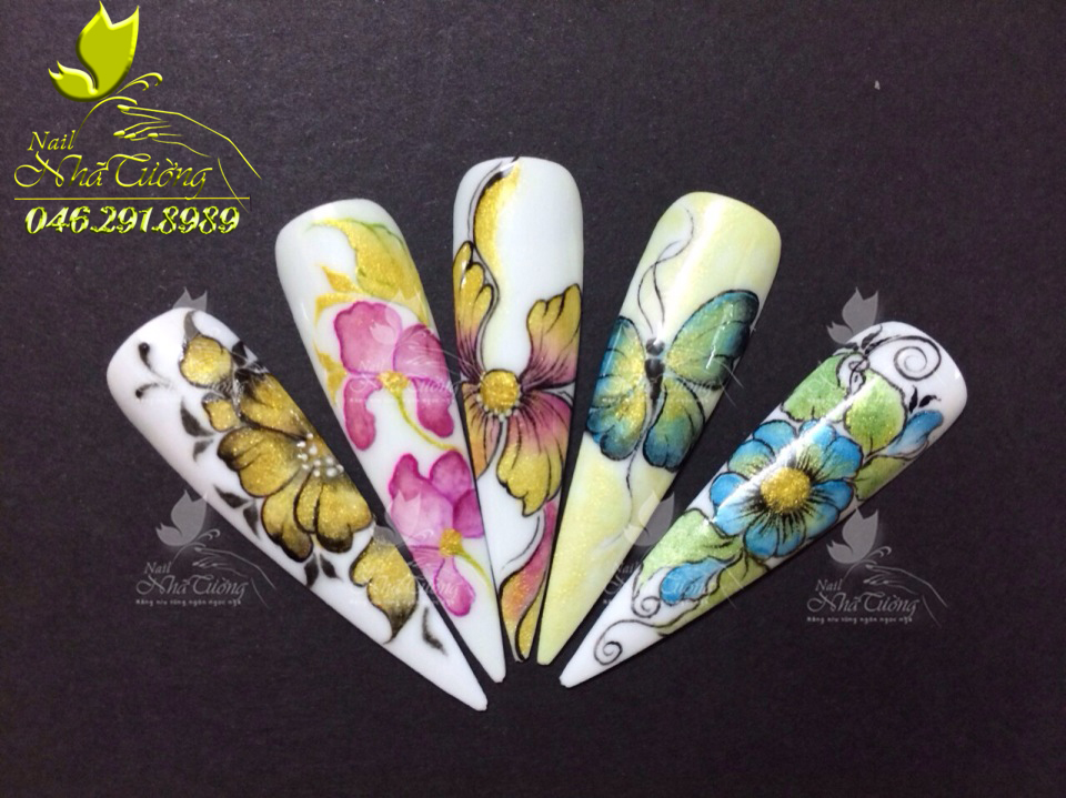 Sét bột vẽ cọ bản nail 12 ô màu , Sét gel vẽ nail siêu đặc chính hãng |  Lazada.vn