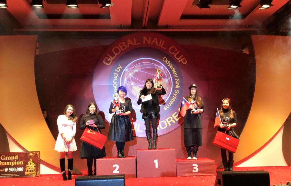 Nail Nhã Tường đạt giải 1 Grab Bag và giải 1 Media Nail Art tại Korea Golbal Nail Cup 2016
