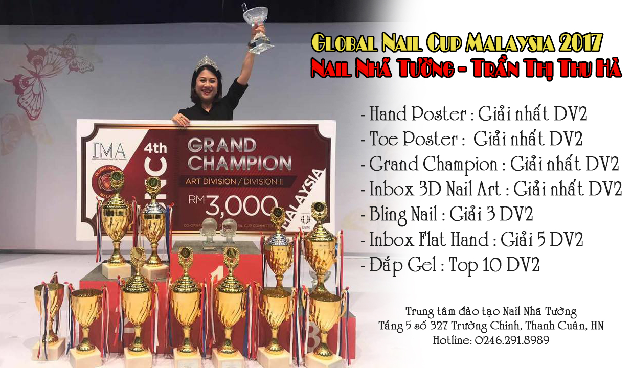Giải thưởng toàn năng cho người xứng đáng- học vẽ móng tay ở Hà Nội