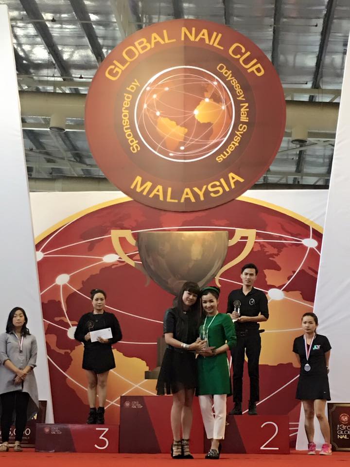 Nail Nhã Tường tham gia làm giám khảo cuộc thi Global Nail Cup tại Johor Bahru Malaysia 13- 14/2016